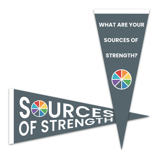 Sources of Strength Pennant Flag