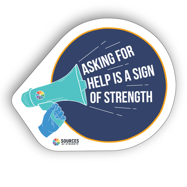 Asking For Help Strength Stickers (100 per pack)